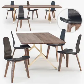 De la espada overton dining table tapas chair